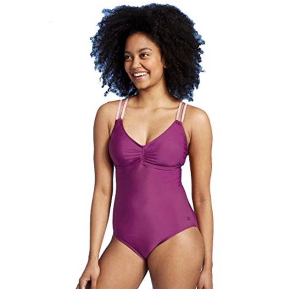 ALL in Motion - Women's Cinch Front One Piece Swimsuit - L